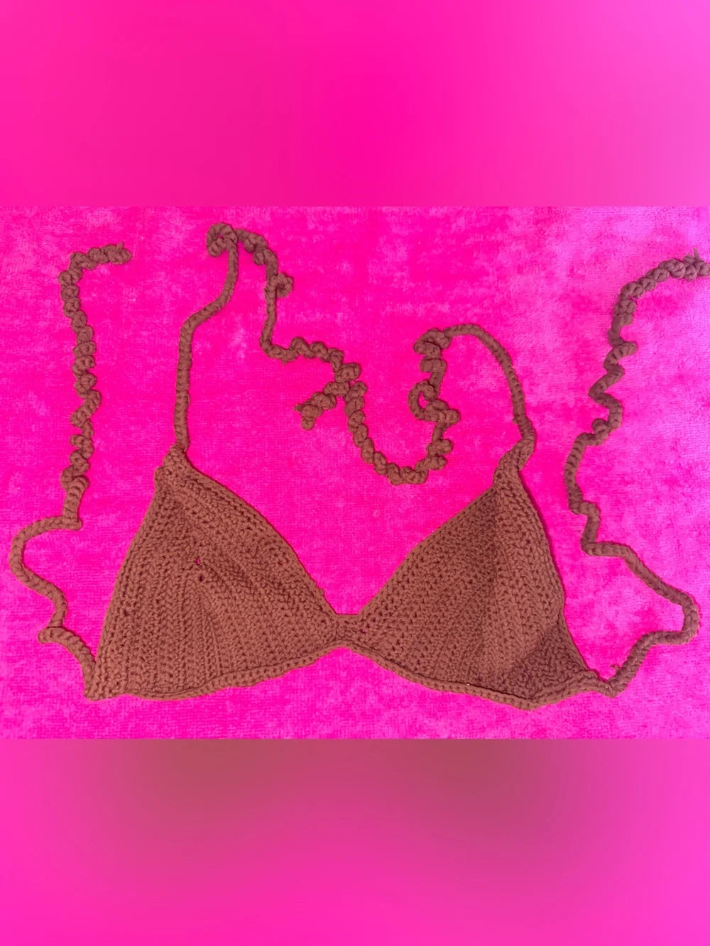 SKIMS COCOA crochet bikini set